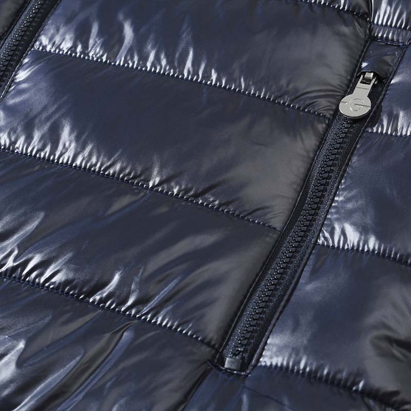 Ridejakke Herre Quiltet Marineblå