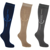 Ridesokker Flex 3-pack Marineblå/Beige/Grå Ridesokker Flex 3-pack Marineblå/Beige/Grå