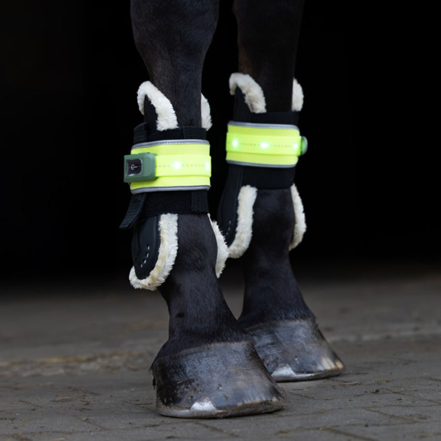 Benreflekser High-Visibility LED 2-pack Gul