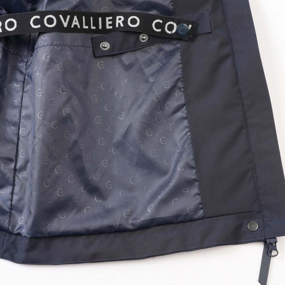 Regnfrakk 2-Way Zip Marineblå