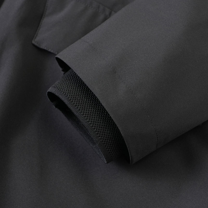 Regnfrakk 2-Way Zip Svart