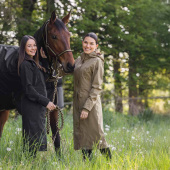 Regnfrakk 2-Way Zip Svart Regnfrakk 2-Way Zip Svart