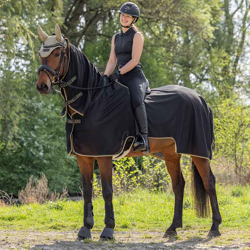 Ridefluedekken Anatomical Svart