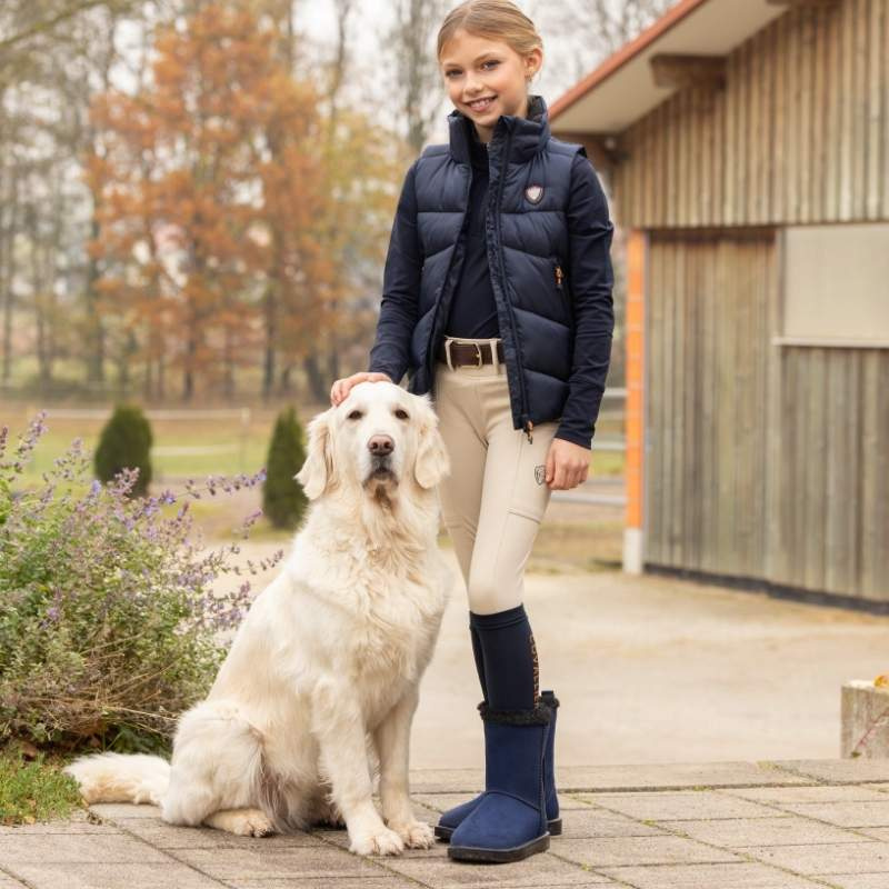 Ridevest Winter Barn/Junior Marineblå