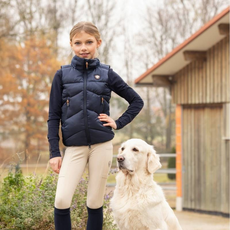 Ridevest Winter Barn/Junior Marineblå