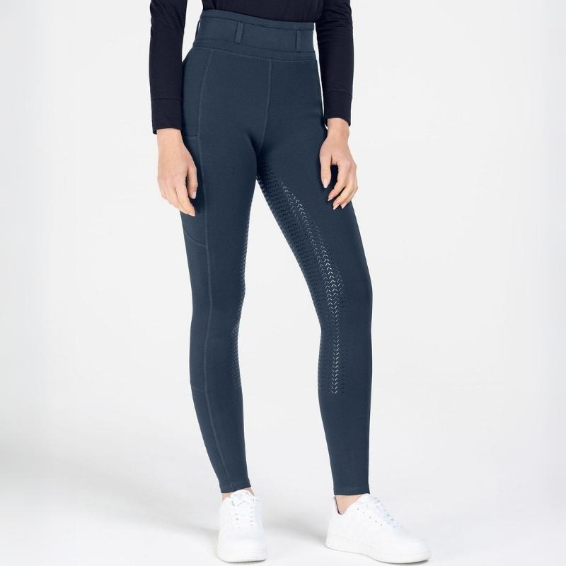Vinterridetights Barn/Junior Ella Full Grip Marineblå