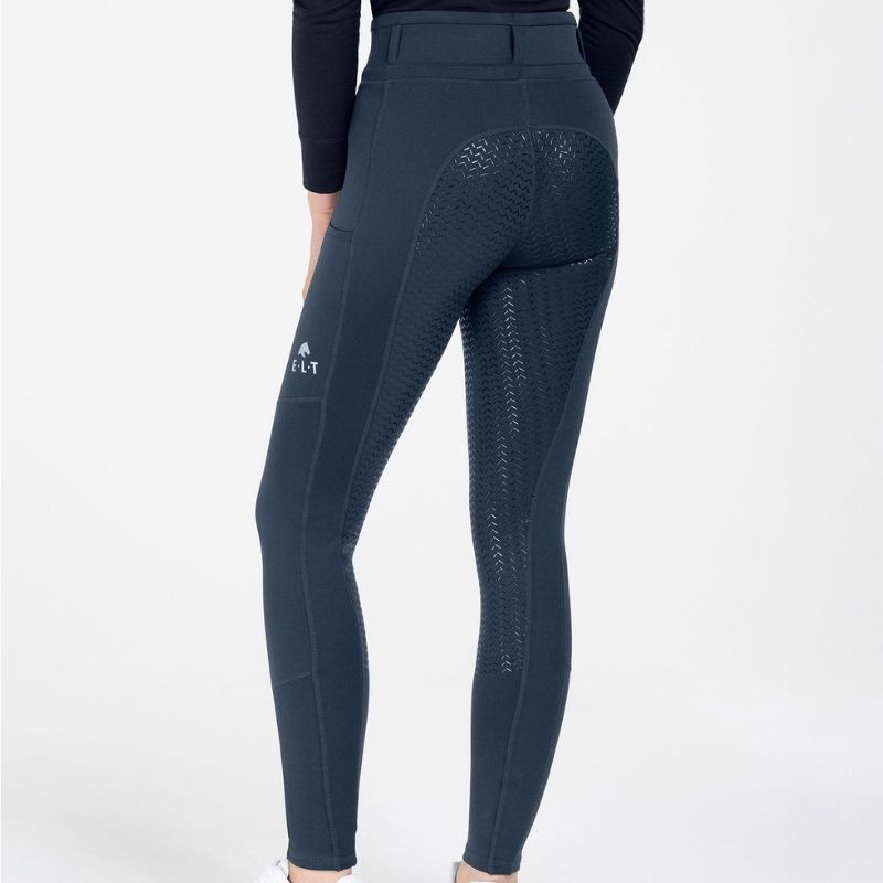 Vinterridetights Barn/Junior Ella Full Grip Marineblå