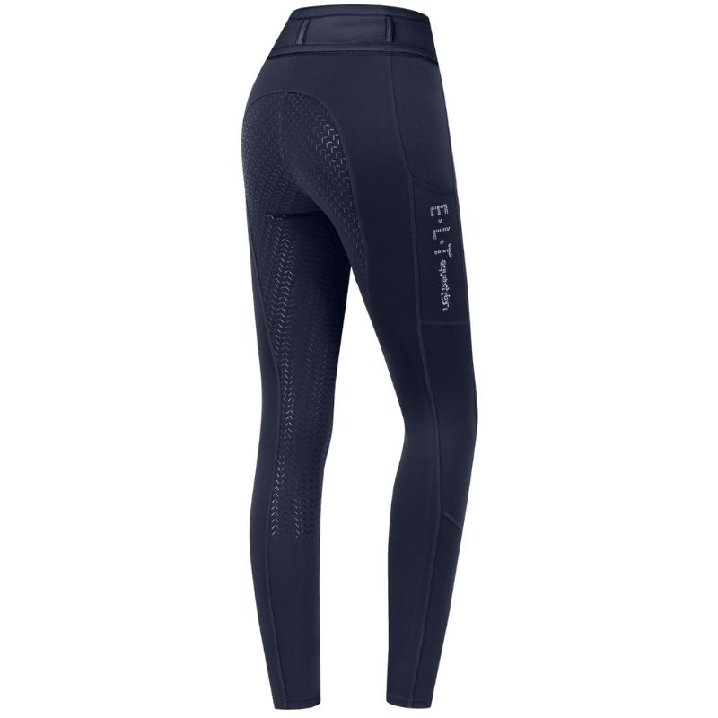 Ridetights Barn/Junior Ella Glam Full Grip Marineblå