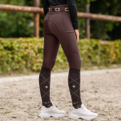 Ridetights Barn/Junior Ella Glam Full Grip Brun Ridetights Barn/Junior Ella Glam Full Grip Brun