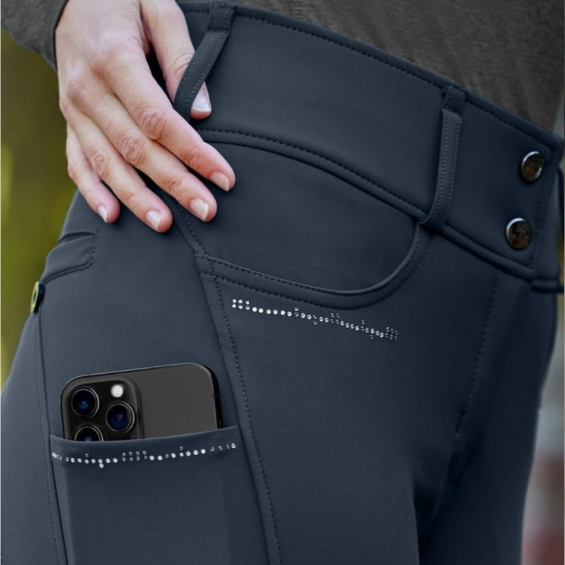 Ridebukse Mathilda Glam Full Grip Marineblå