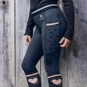 Vinterridetights Barn/Junior Lucky Leni Full Grip Marineblå Vinterridetights Barn/Junior Lucky Leni Full Grip Marineblå