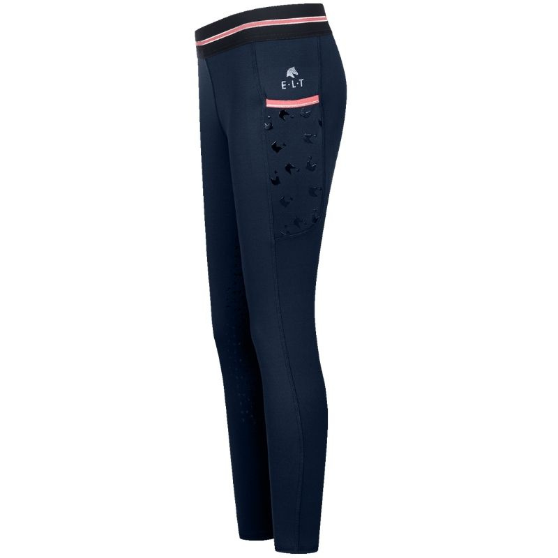 Vinterridetights Barn/Junior Lucky Leni Full Grip Marineblå