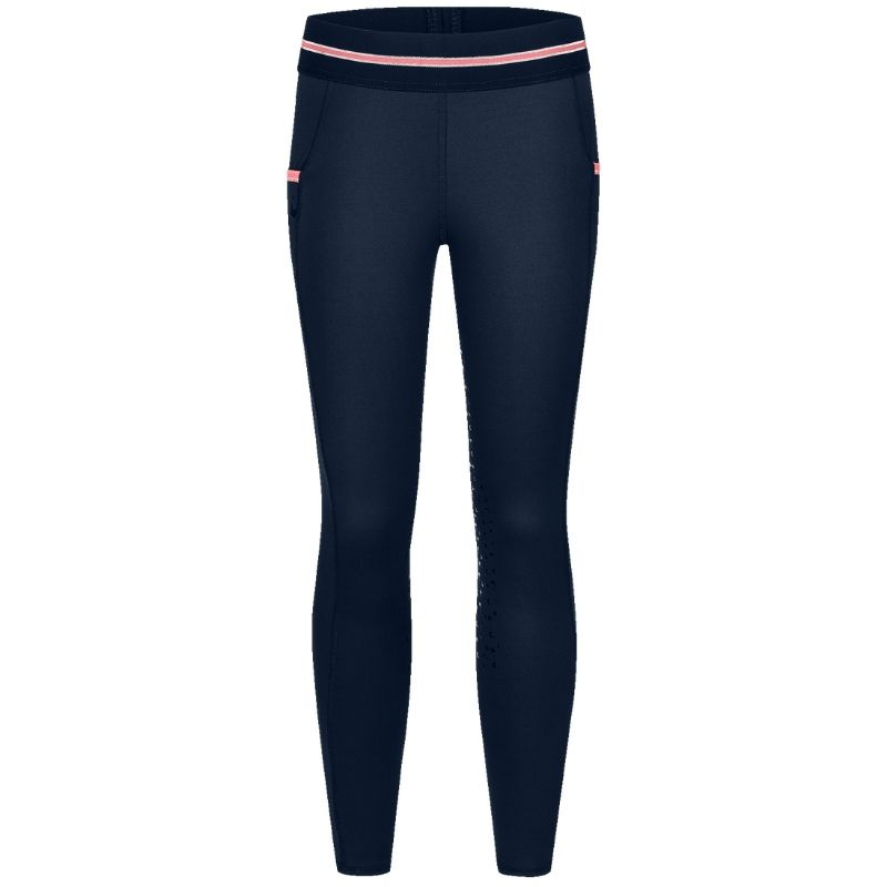 Vinterridetights Barn/Junior Lucky Leni Full Grip Marineblå