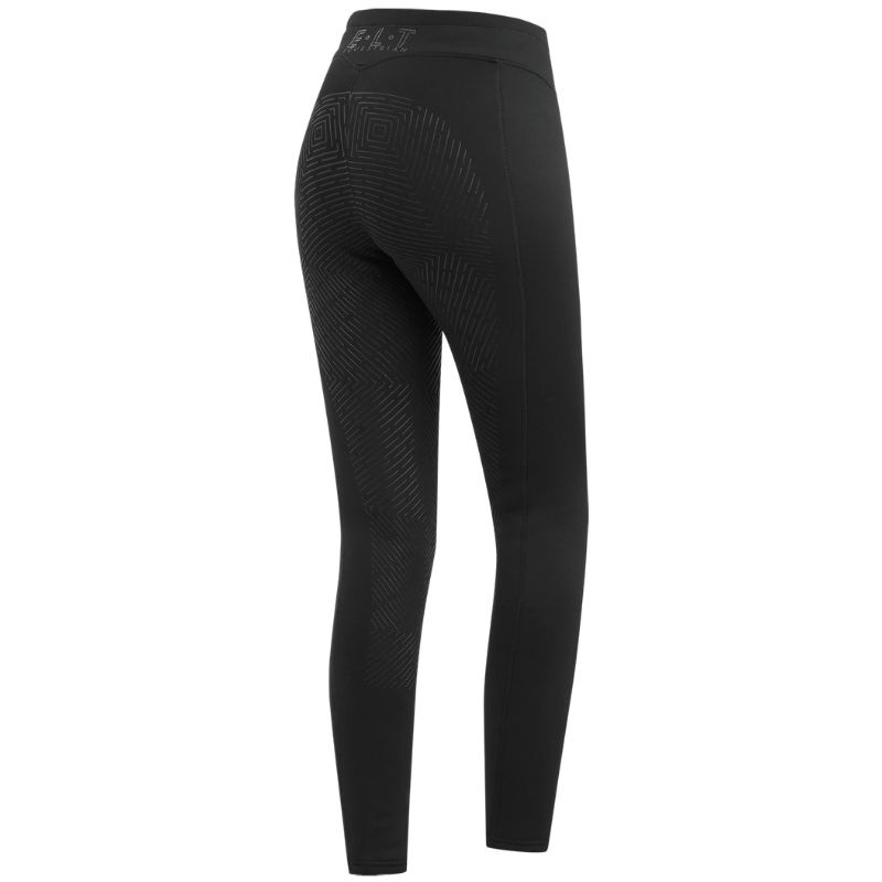 Vinterridetights Rica Thermal Teddy Full Grip Svart