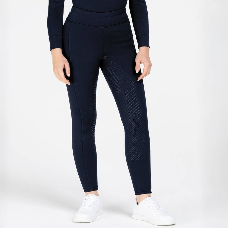 Vinterridetights Rica Thermal Teddy Full Grip Marineblå