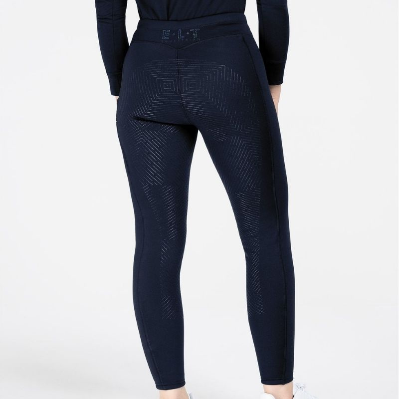 Vinterridetights Rica Thermal Teddy Full Grip Marineblå