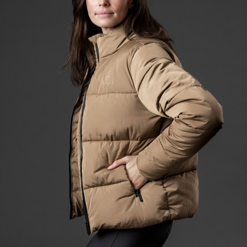 Ridejakke Bella Puffer Beige
