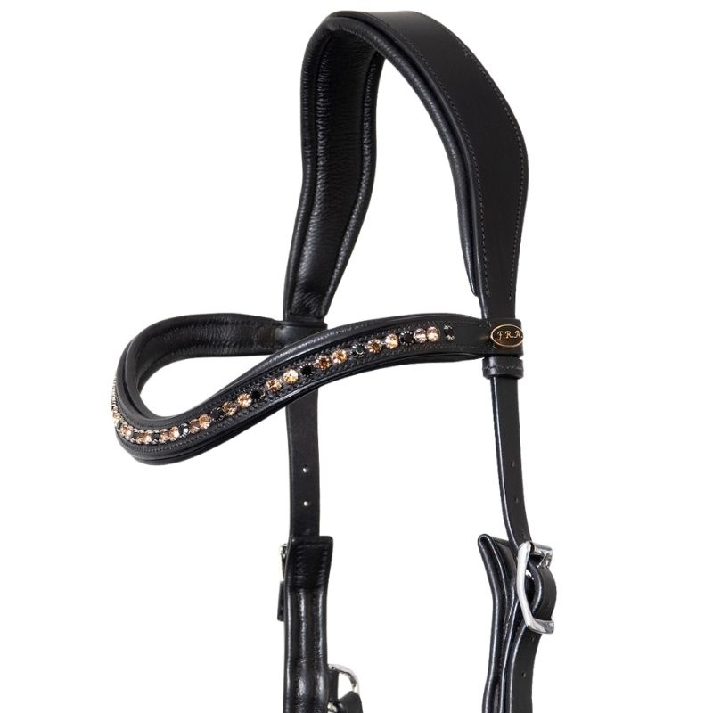 Bittløst Hodelag Moonlight Sidepull Svart
