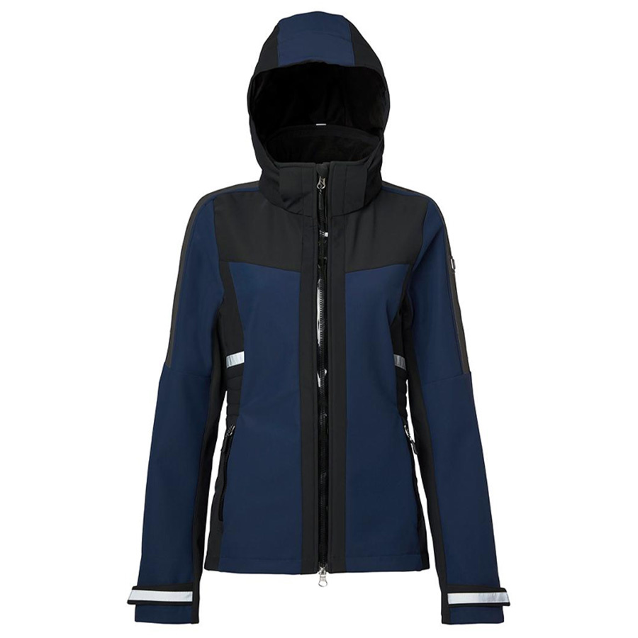 Ridejakke Jen Softshell Marineblå/Svart
