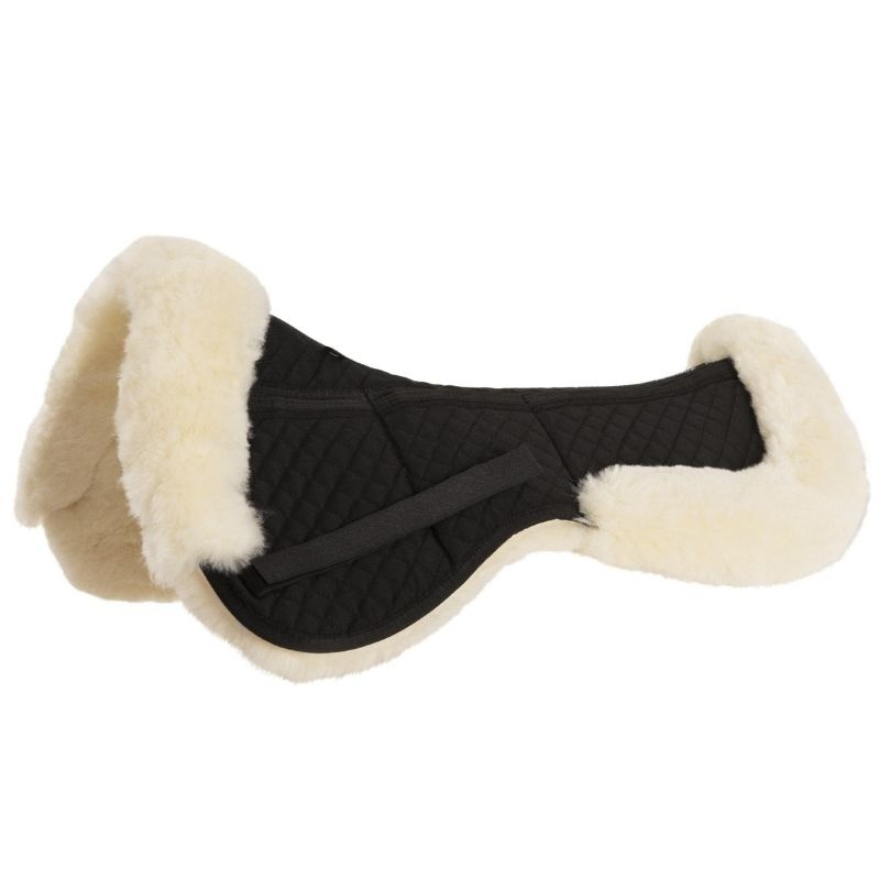 Korrigeringspad med kant Sheepskin Dressage Svart