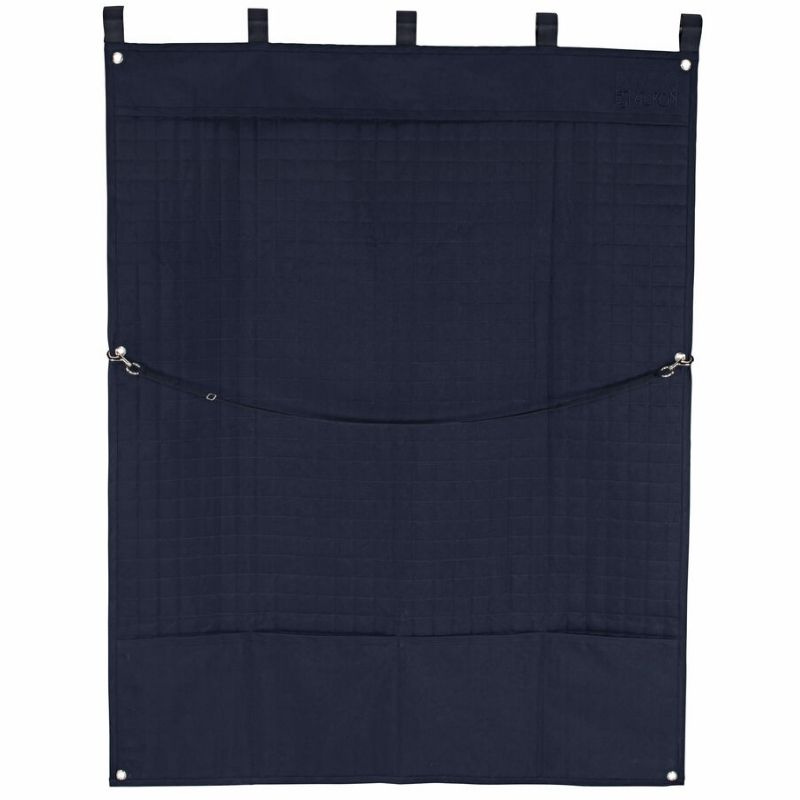 Boksgardin Quilt Long Marineblå