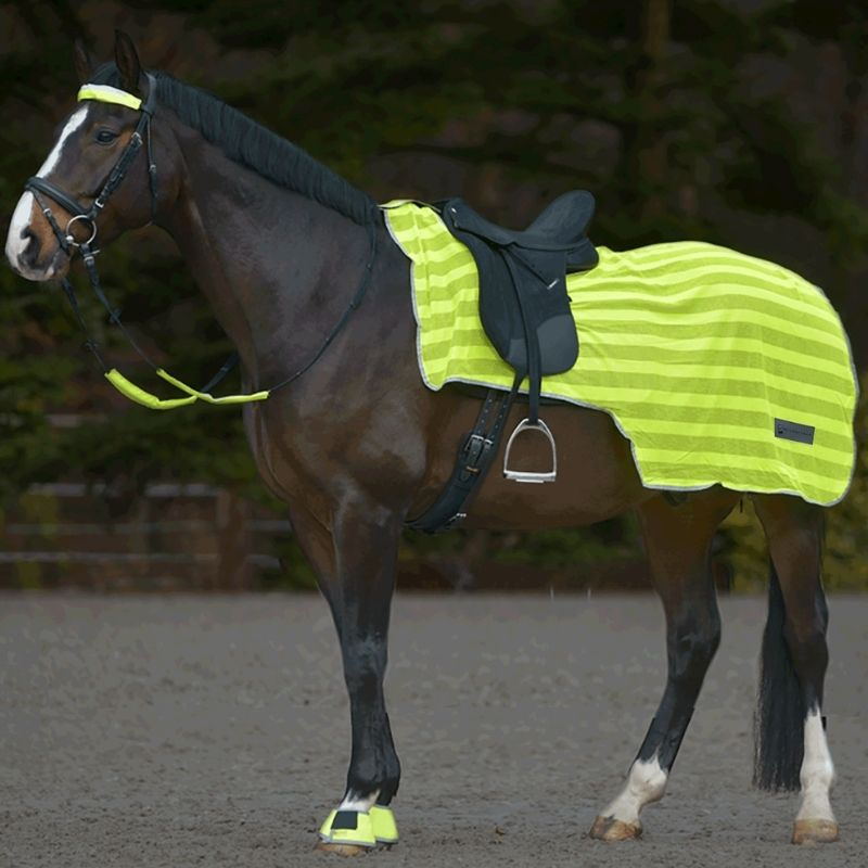 Refleksdekken Neon Stripes Gul