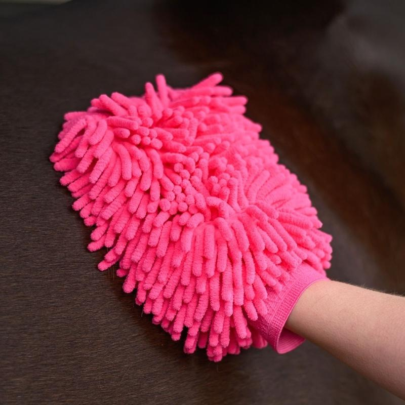 Pelsstellhanske Microfibre Rosa