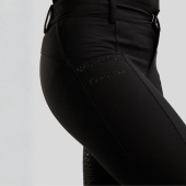 Ridebukse Barn/Junior Crystals Full Grip Svart Ridebukse Barn/Junior Crystals Full Grip Svart