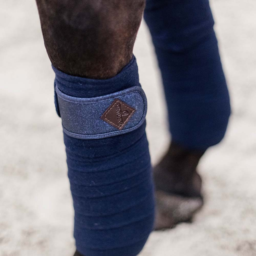 Bandasjer Polar Fleece Glitter Marineblå