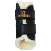 Treningsbeskyttere Leather Front Svart Treningsbeskyttere Leather Front Svart