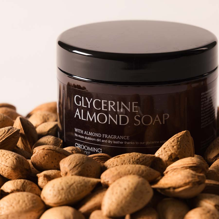 Lærsåpe Glycerine Almond 450ml
