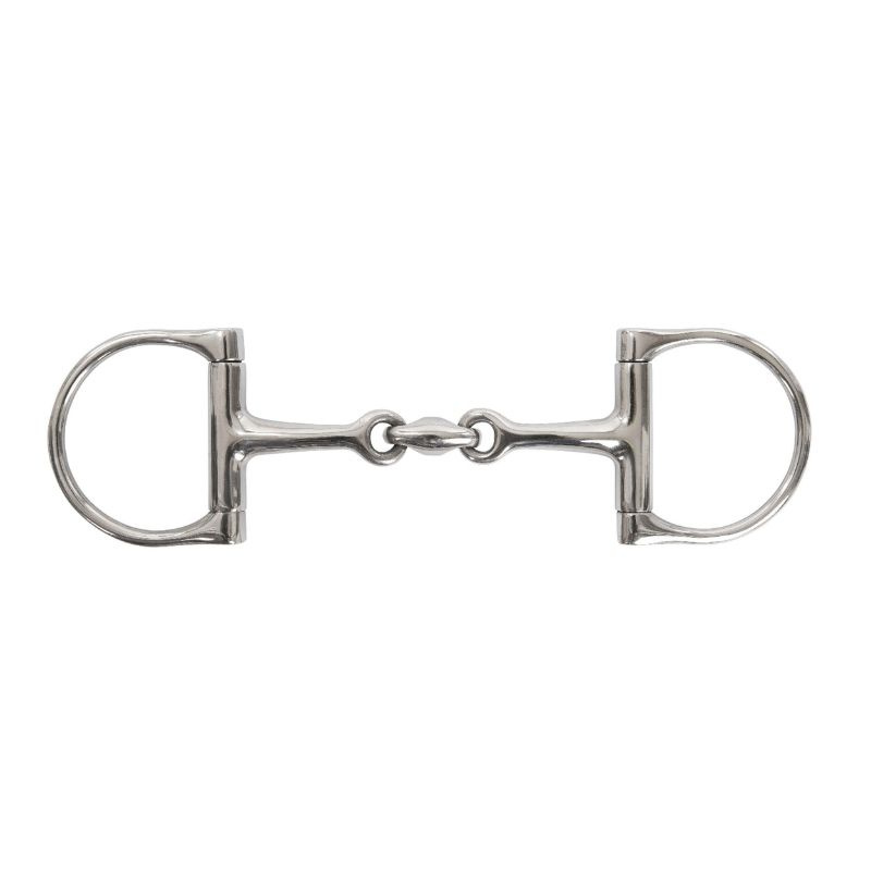 Tredelt D-Ringbitt Stainless Steel