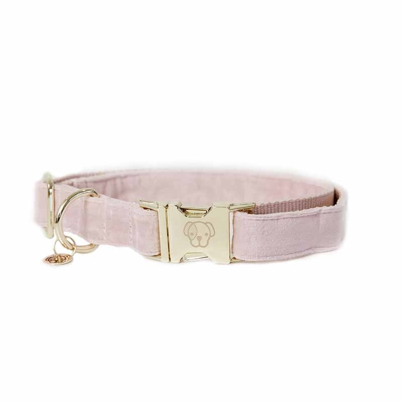 Hundehalsbånd Velvet Gammelrosa