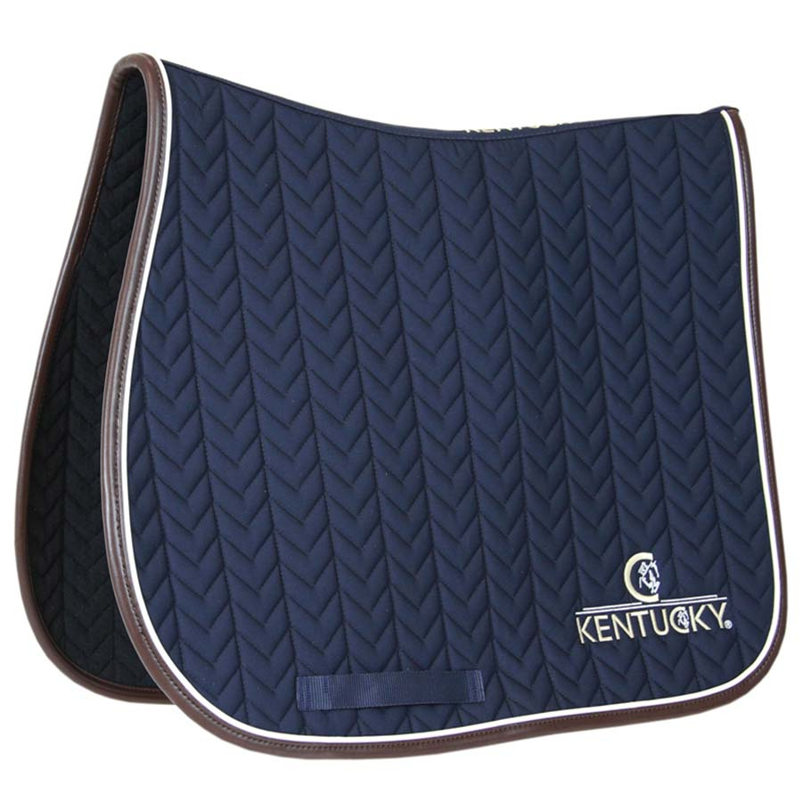Sjabrak Leather Fishbone Marineblå
