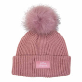 Lue Beanie Pompom Gammelrosa Lue Beanie Pompom Gammelrosa