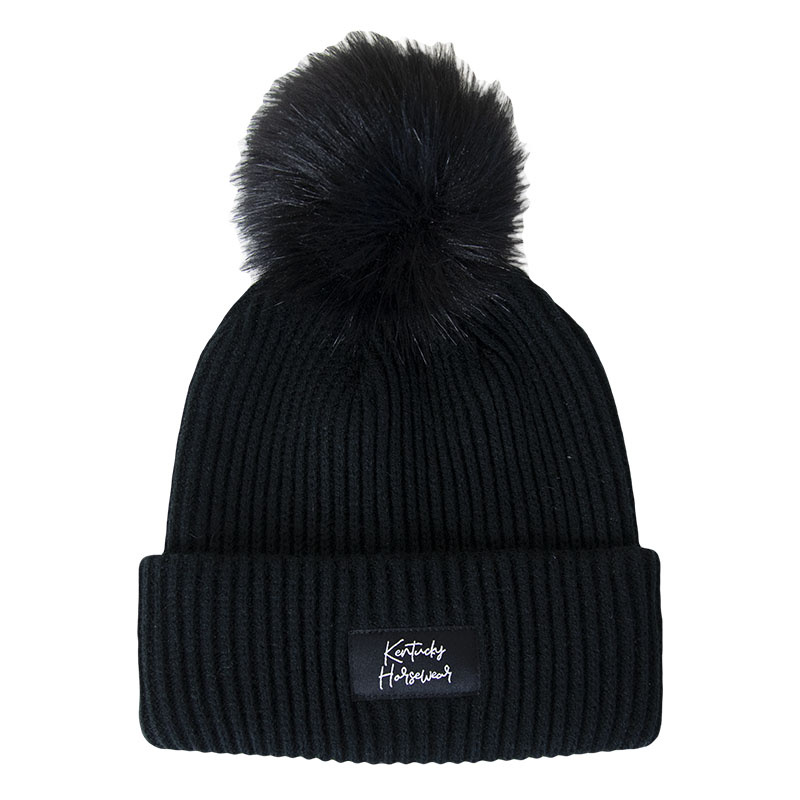 Lue Beanie Pompom Svart