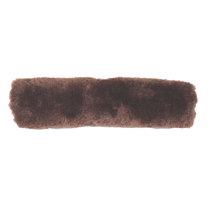 Noseband cover Sheepskin Brun