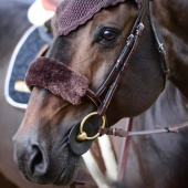 Noseband cover Sheepskin Brun Noseband cover Sheepskin Brun