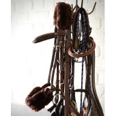 Noseband cover Sheepskin Brun Noseband cover Sheepskin Brun