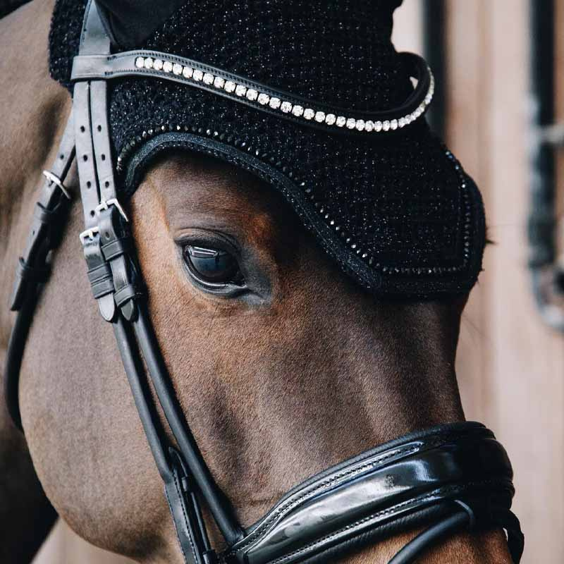 Ørehette Wellington Glitter Svart