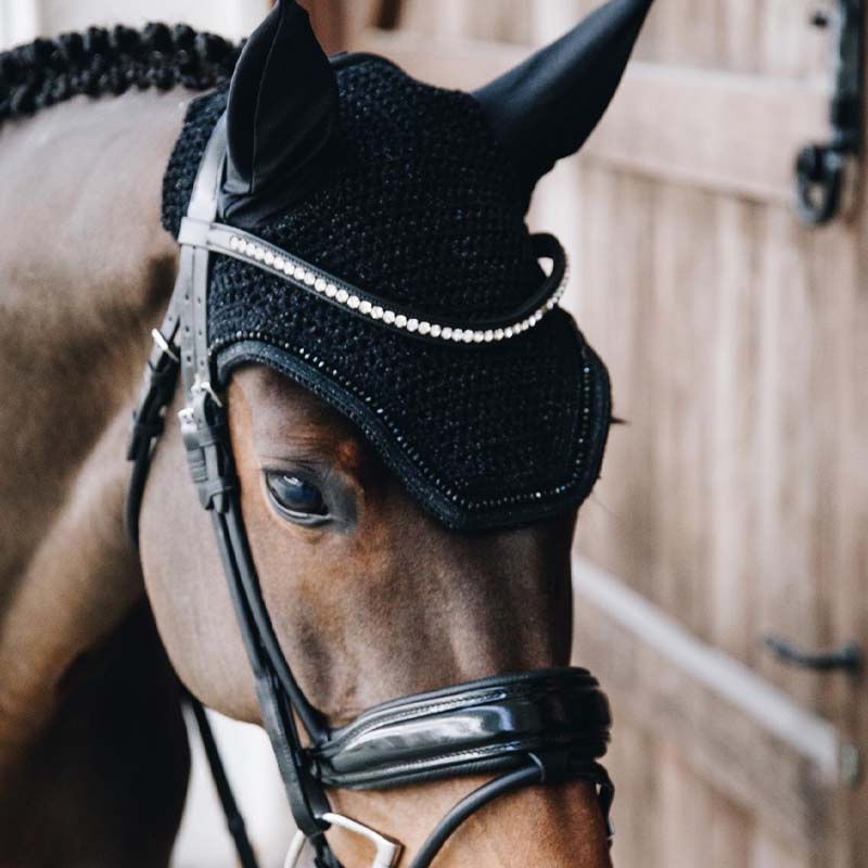 Ørehette Wellington Glitter Svart