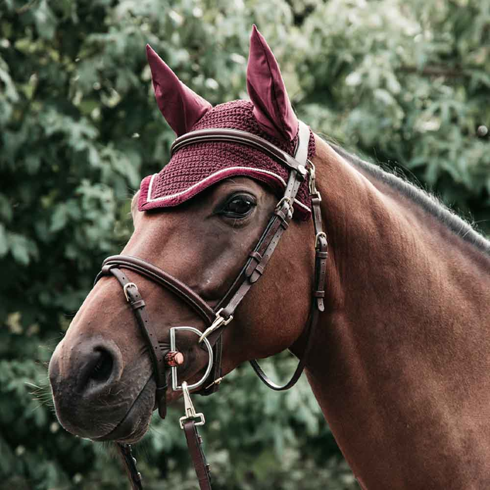 Ørehette Wellington Corduroy Vinrød