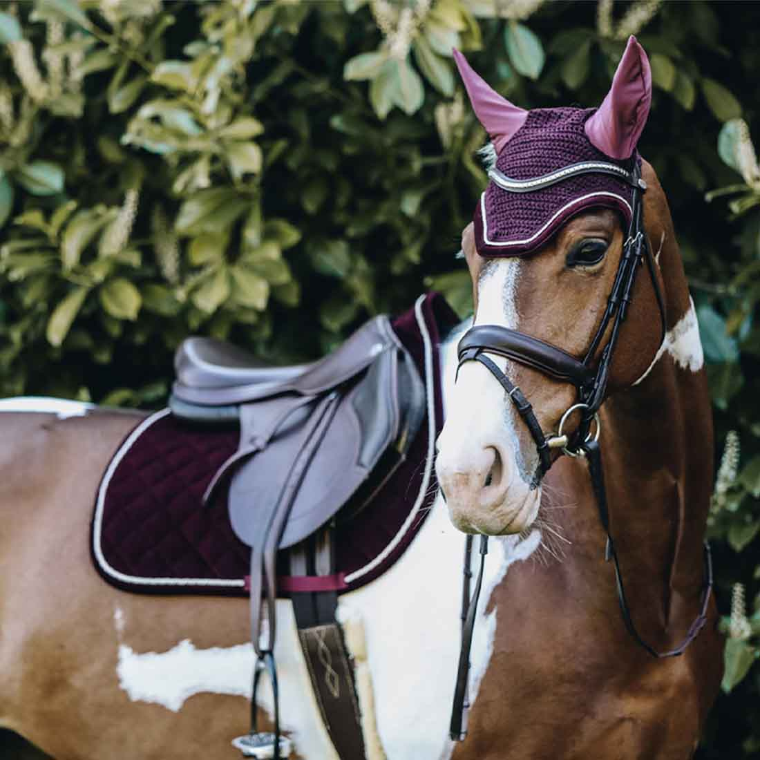 Ørehette Wellington Corduroy Vinrød