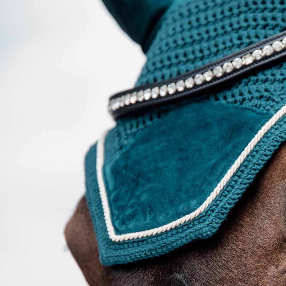 Ørehette Wellington Velvet Smaragdgrønn