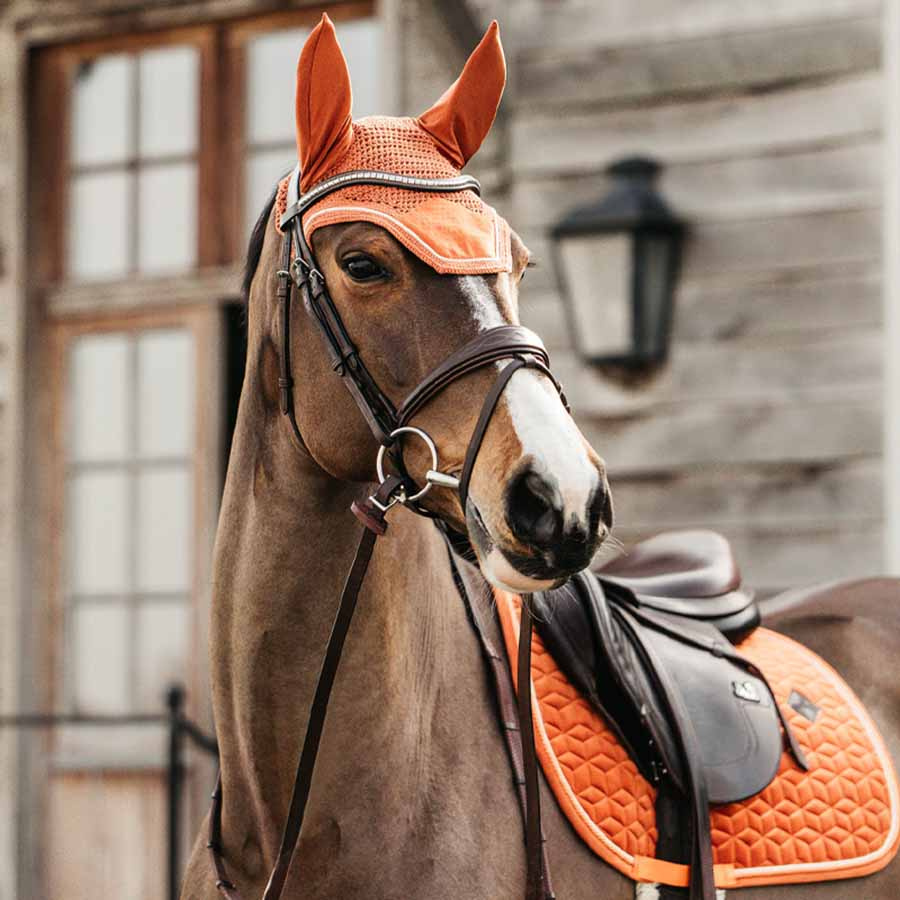 Ørehette Wellington Velvet Orange