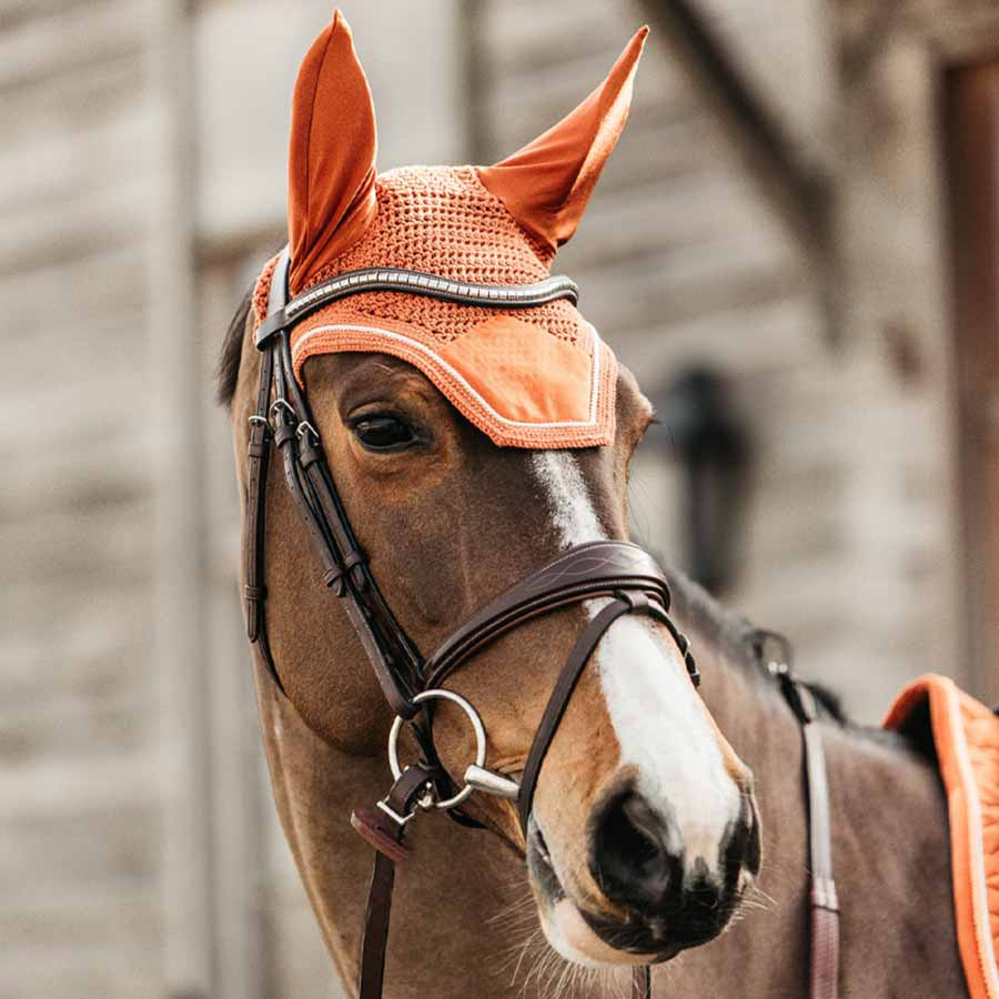 Ørehette Wellington Velvet Orange