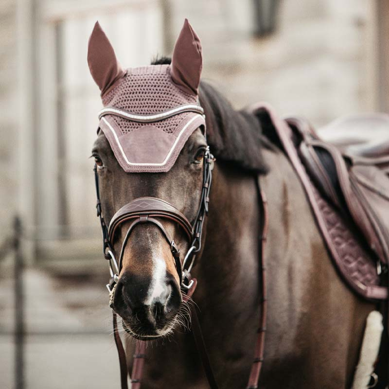 Ørehette Wellington Velvet Lyselilla