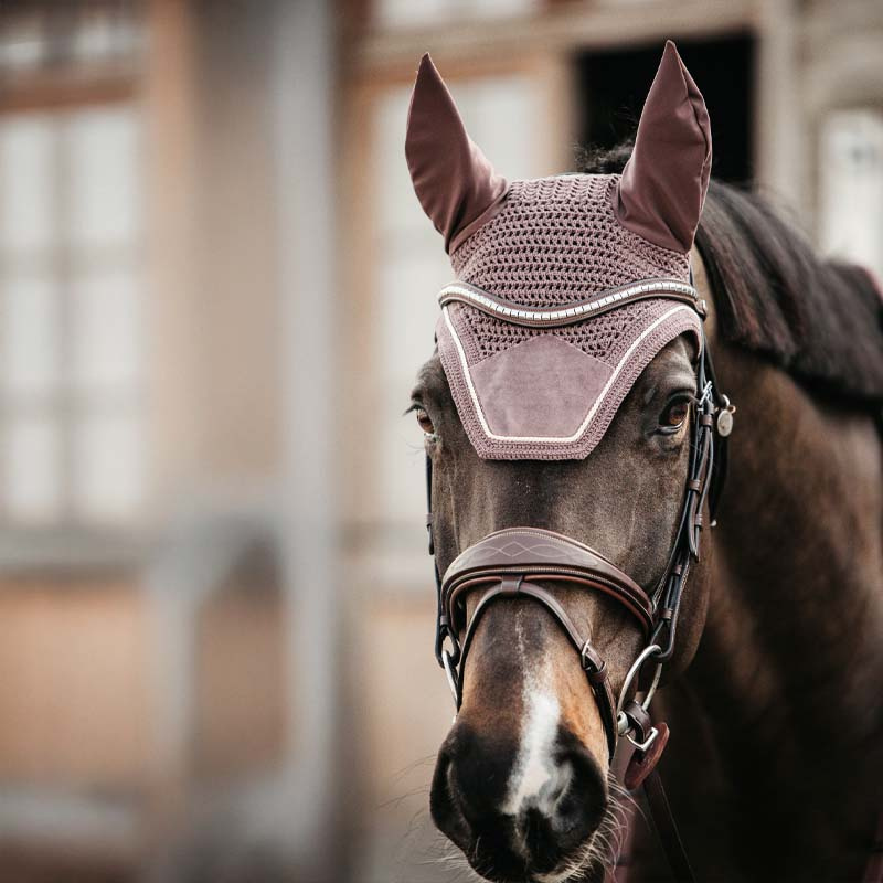 Ørehette Wellington Velvet Lyselilla