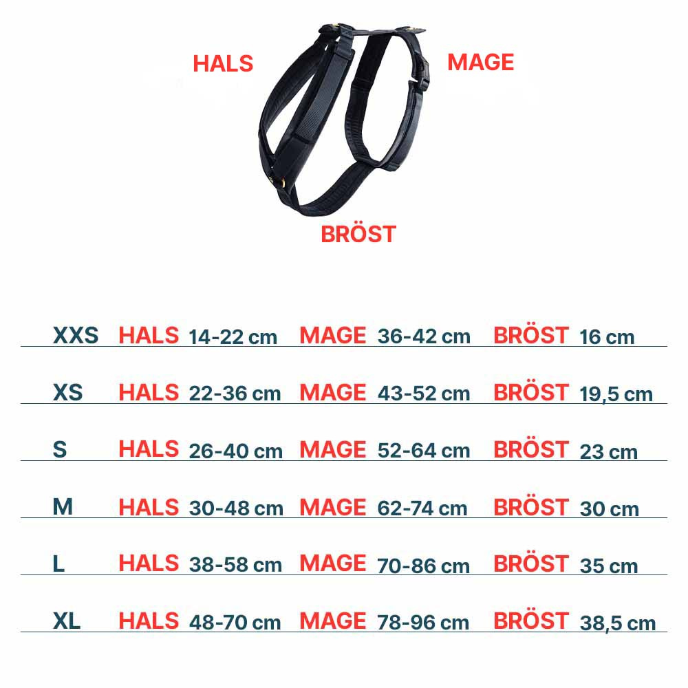 Hundesele Active Velvet Svart