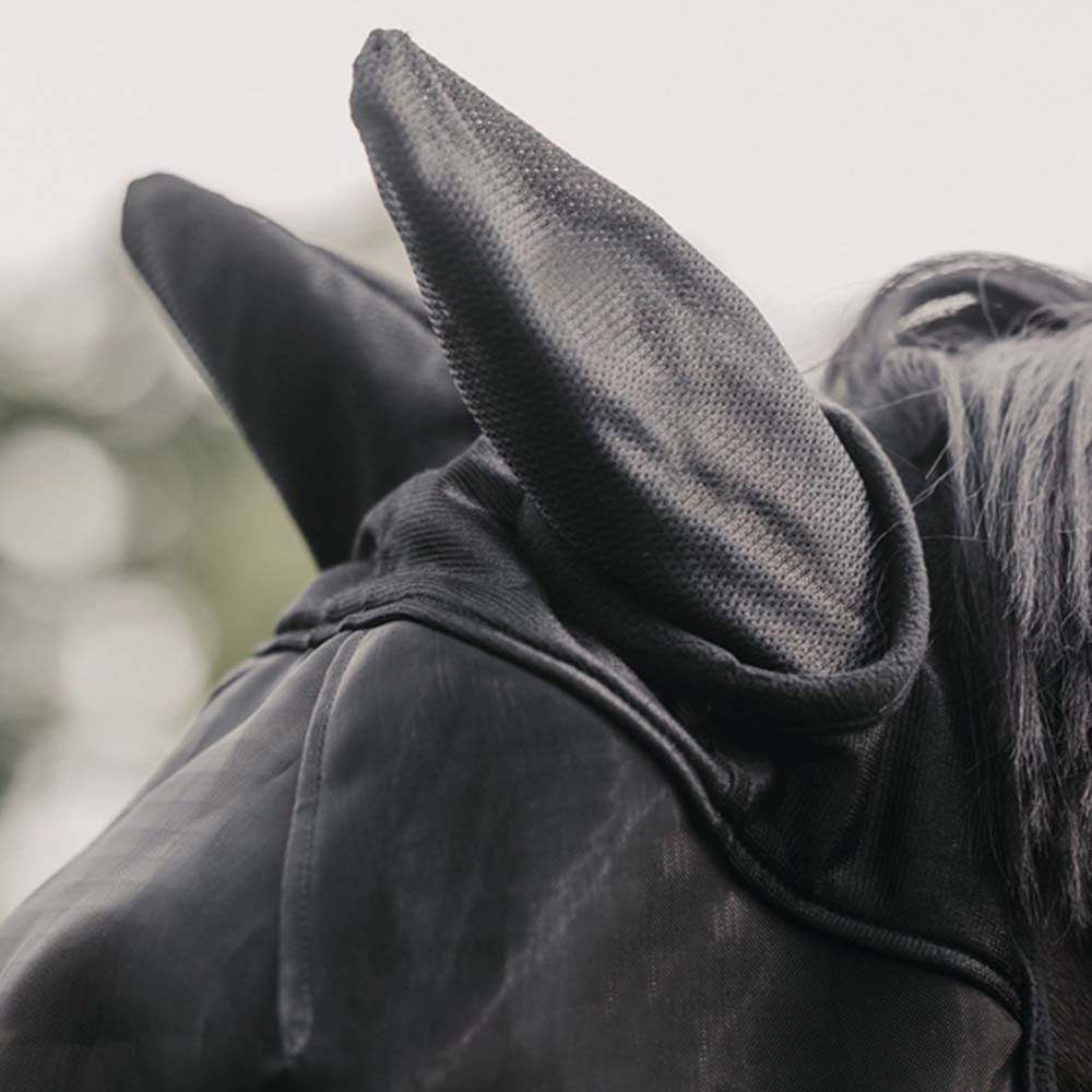 Fluemaske Classic med ører Svart